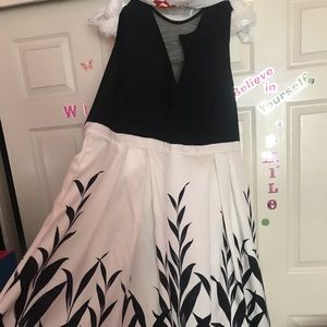 black and white prom dress! (Only worn once!)